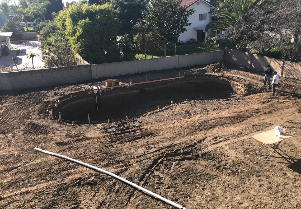 Heavy earthmoving and custom residential pool excavation by Newport Construction Group